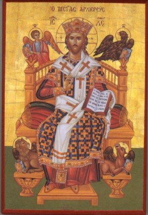 Christ High Priest Enthroned icon